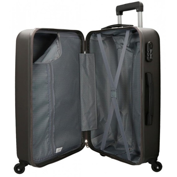 Mala de Viagem / Trolley Grande 75cm 4R ROLL ROAD Flex Antracite | Ref. 186.5849461C