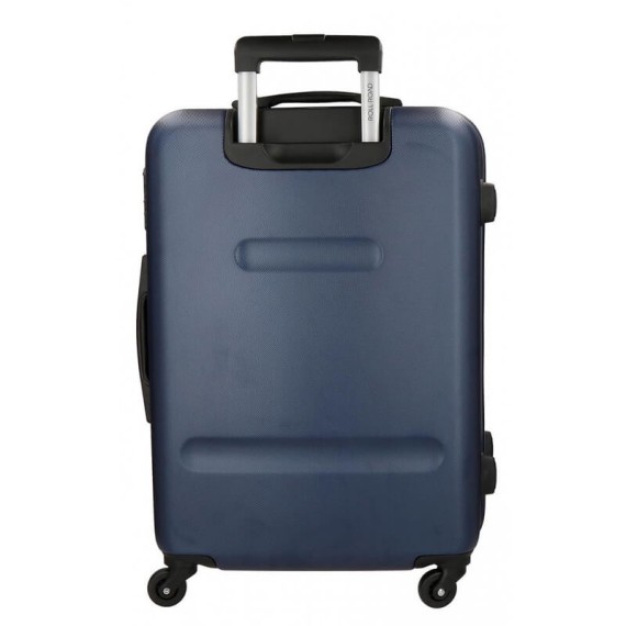 Roll Road Mala/Trolley de Viagem Grande 75cm 4 Rodas Spinner FLEX Azul Marinho - Ref. 186.5849462C(4)