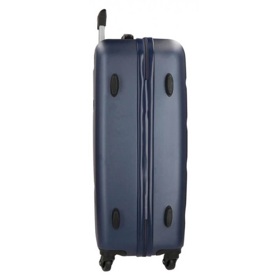 Roll Road Mala/Trolley de Viagem Grande 75cm 4 Rodas Spinner FLEX Azul Marinho - Ref. 186.5849462C(5)