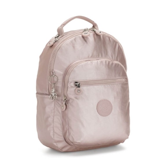 Kipling Mochila Pequena SEOUL S Metallic Rose - Ref. 187.KI3789G45(3)