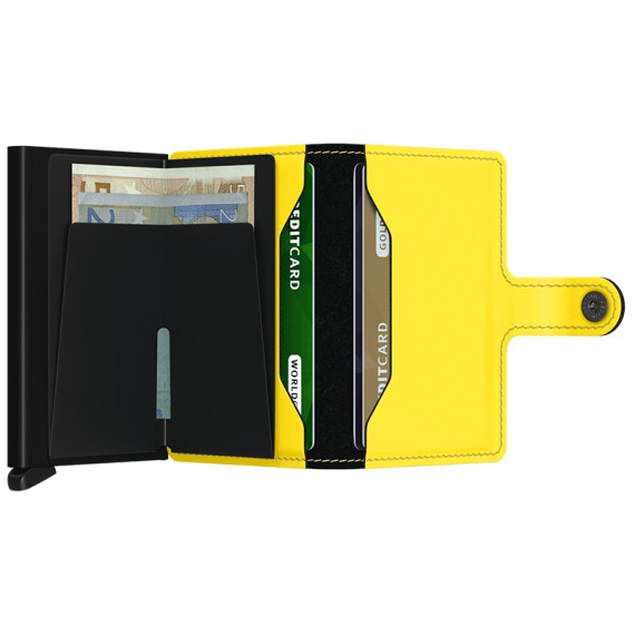 Secrid MINIWALLET Matte Black & Yellow | Ref. 297.MM-P-Y Secrid MINIWALLET Matte Black & Yellow | Ref. 297.MM-P-Y
