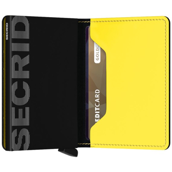 Secrid SLIMWALLET Matte Black & Yellow | Ref. 297.SM-P-Y