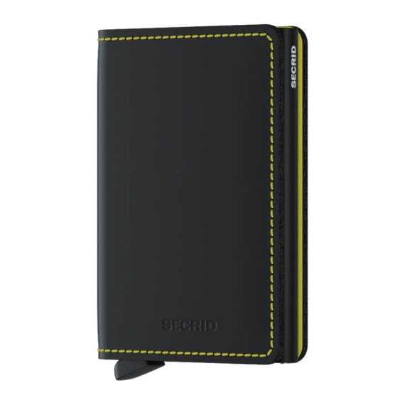 Secrid SLIMWALLET Matte Black & Yellow | Ref. 297.SM-P-Y