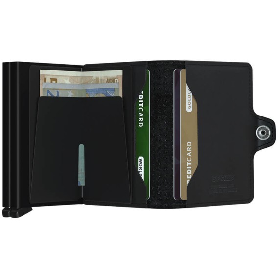 Secrid TWINWALLET Perforated Black - Ref. 297.TPF-P(2)