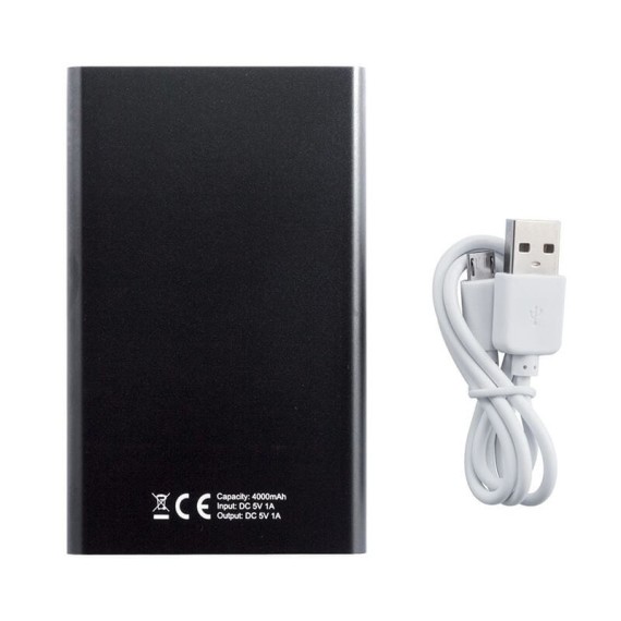 XD DESIGN Power-Bank 4000 mAh Preto/Branco | Ref. 309.R000002