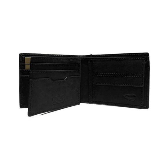 Camel Active Carteira Porta-Notas Tradicional com Porta-Moedas VIETNAM Preto - Ref. 9127770760