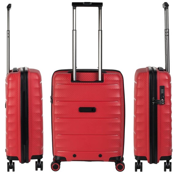 Jaslen Mala/Trolley de Cabine 54cm 4 Rodas Spinner DUBLIN Vermelho - Ref. 237.16100006A(5) Jaslen Mala/Trolley de Cabine 54cm 4 Rodas Spinner DUBLIN Vermelho - Ref. 237.16100006A(5)