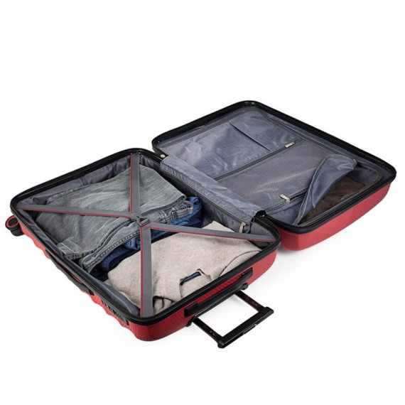 Jaslen Mala/Trolley de Cabine 54cm 4 Rodas Spinner DUBLIN Vermelho - Ref. 237.16100006A(8) Jaslen Mala/Trolley de Cabine 54cm 4 Rodas Spinner DUBLIN Vermelho - Ref. 237.16100006A(8)