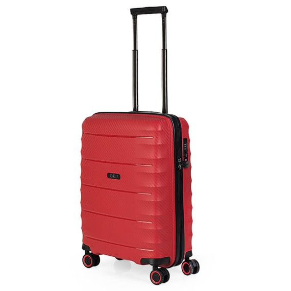 Jaslen Mala/Trolley de Cabine 54cm 4 Rodas Spinner DUBLIN Vermelho - Ref. 237.16100006A