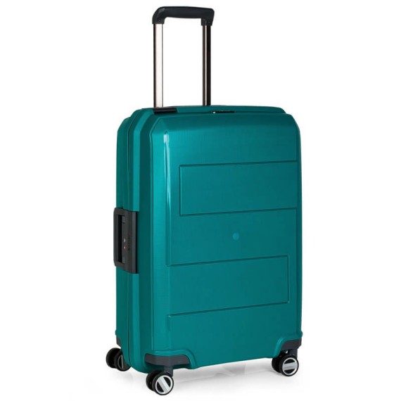 Jaslen Mala/Trolley de Viagem Média 64cm 4 Rodas Spinner LONDRES Turquesa - Ref. 237.16110002A