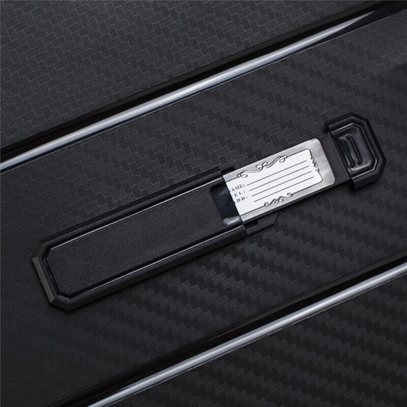 Jaslen Mala/Trolley de Viagem Médio 66cm 4 Rodas Spinner DUBLIN Preto - Ref. 237.16100004B(3)