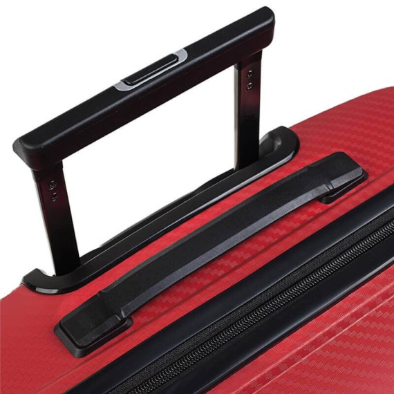 Jaslen Mala/Trolley de Viagem Médio 66cm 4 Rodas Spinner DUBLIN Vermelho - Ref. 237.16100006B(2)