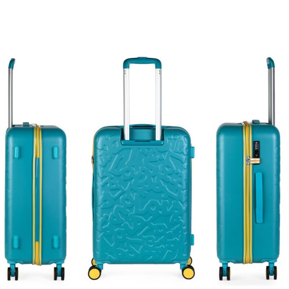 Lois Mala/Trolley de Viagem Médio 66cm 4 Rodas Spinner ZION Azul - Ref. 237.17110001B(4)