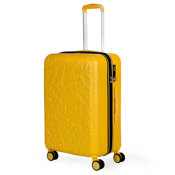 Lois Mala/Trolley de Viagem Médio 66cm 4 Rodas Spinner ZION Mostarda - Ref. 237.17110003B