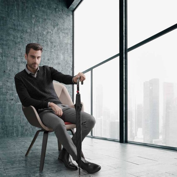 Guarda-Chuva Knirps Comprido Strick T.903 Automatic Preto - Ref. 300.9639031000(2)