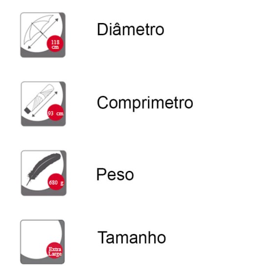 Guarda-Chuva Knirps Comprido Strick T.903 Automatic Preto - Ref. 300.9639031000(4)