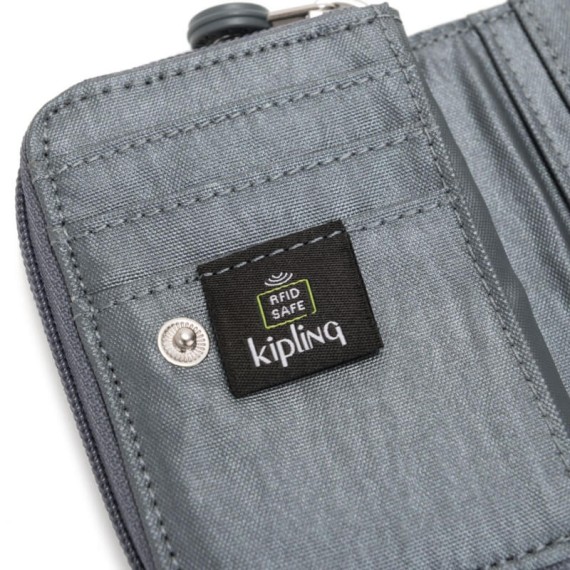 Kipling Carteira de Senhora TOPS Steel Grey Metallic - Ref. 187.K13215H55(2)