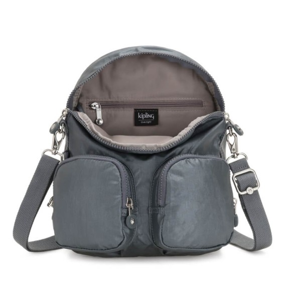 Kipling Mochila FIREFLY UP Steel Grey Metallic - Ref. 187.K23512H55Kipling Mochila FIREFLY UP Steel Grey Metallic - Ref. 187.K23512H55(2)