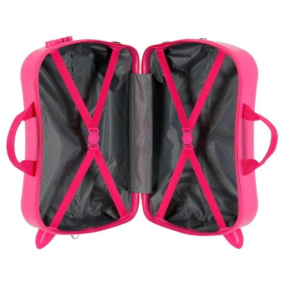 Mala Infantil ABS com 4 Rodas MINNIE LOVE Rosa - Ref. 186.2059822(1)
