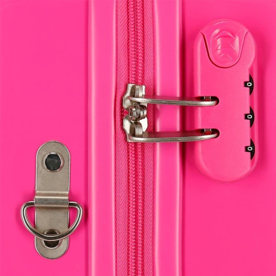 Mala Infantil ABS com 4 Rodas MINNIE LOVE Rosa - Ref. 186.2059822(7)