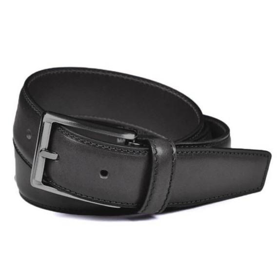 Cinto de Homem 100cm Miguel Bellido Preto Baço | Ref. 243.385PB100