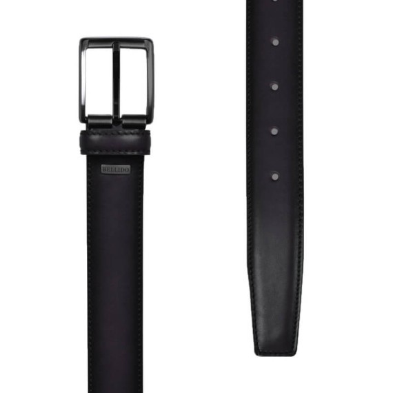 Cinto de Homem 95cm Miguel Bellido Preto Baço | Ref. 243.385PB95