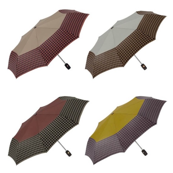 Guarda-Chuva Ezpeleta Dobrável Sra. Abre/Fecha Amarelo/Roxo | Ref. 104.10441AM