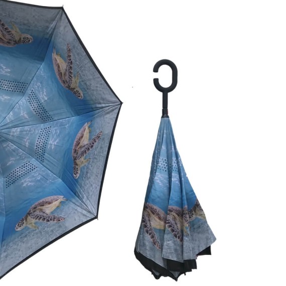 Guarda-Chuva RST Invertido Unisexo Tartaruga - Ref. 285.F714T