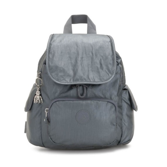 Kipling Mochila CITY PACK MINI Steel Grey Metallic - Ref. 187.KI2671H55