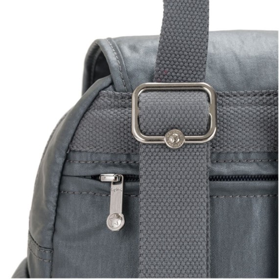 Kipling Mochila CITY PACK MINI Steel Grey Metallic - Ref. 187.KI2671H55(4) Kipling Mochila CITY PACK MINI Steel Grey Metallic - Ref. 187.KI2671H55(4)