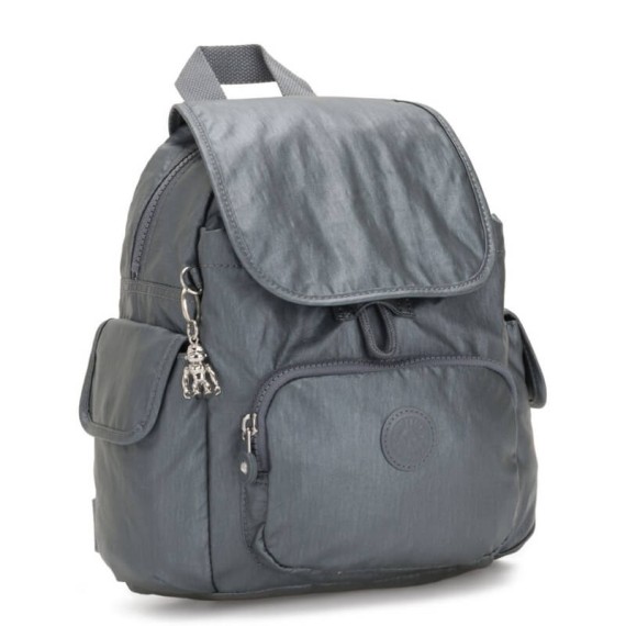 Kipling Mochila CITY PACK MINI Steel Grey Metallic - Ref. 187.KI2671H55(6) Kipling Mochila CITY PACK MINI Steel Grey Metallic - Ref. 187.KI2671H55(6)
