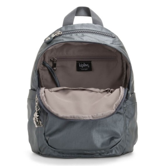 Kipling Mochila DELIA MINI Steel Grey Metallic - Ref. 187.KI4966H55(2)