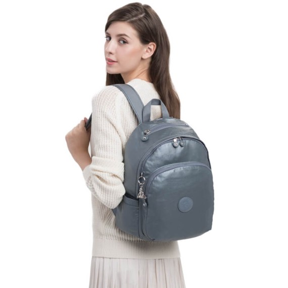 Kipling Mochila DELIA Steel Grey Metallic - Ref. 187.KI5695H55(1)