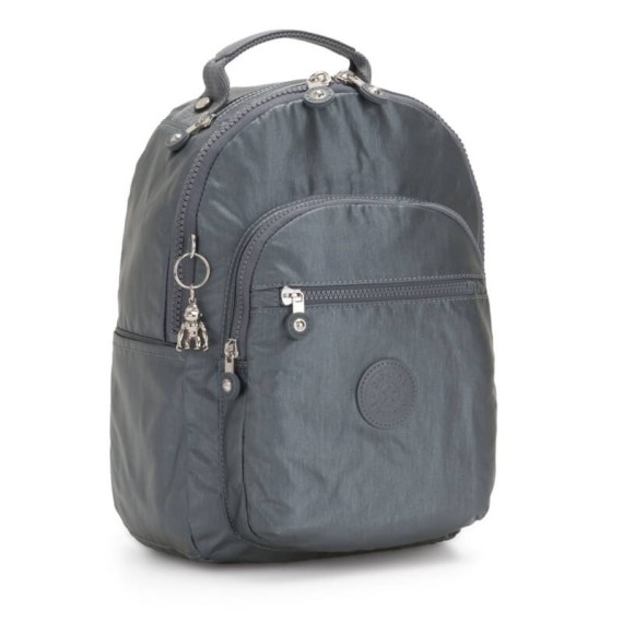 Kipling Mochila SEOUL S Steel Grey Metallic - Ref. 187.KI3789H55(6)