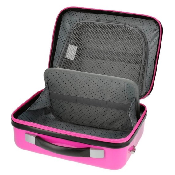 Necessaire Adaptável a Trolley MINNIE Sunny Day Flores Fuchsia | Ref. 186.3053921 Necessaire Adaptável a Trolley MINNIE Sunny Day Flores Fuchsia | Ref. 186.3053921