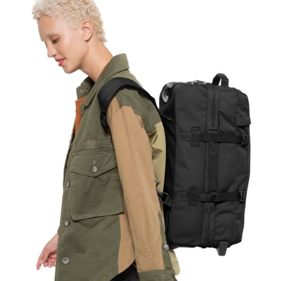 Trolley Mochila Eastpak 51cm 2 Rodas STRAPVERZ S Preto | Ref. 267.96L008