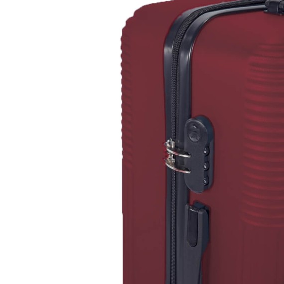 Benzi Mala de Cabine / Trolley 55cm 4 Rodas Spinner Bordô | Ref. 288.BZ5417A-BO