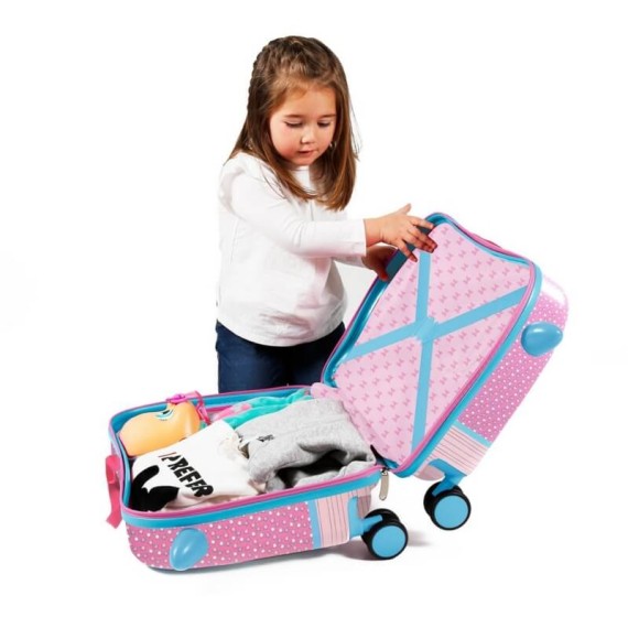 Mala Infantil com 4 Rodas Minnie PINK VIBES | Ref. 186.2519861