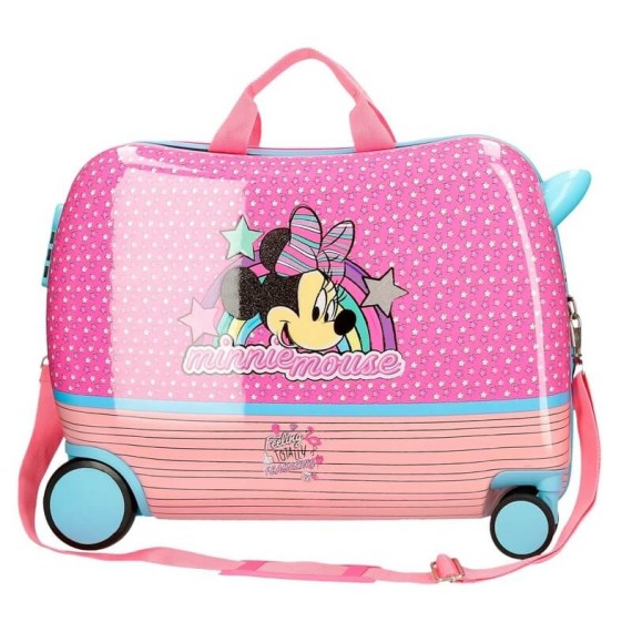 Mala Infantil com 4 Rodas Minnie PINK VIBES | Ref. 186.2519861