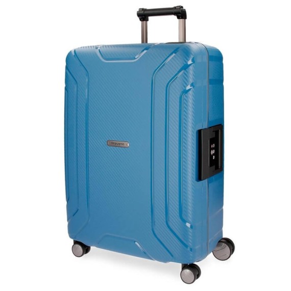 Mala/Trolley de Viagem Grande 75cm 4 Rodas Spinner Movom NEWPORT Azul | Ref. 186.5629462C Mala/Trolley de Viagem Grande 75cm 4 Rodas Spinner Movom NEWPORT Azul | Ref. 186.5629462C