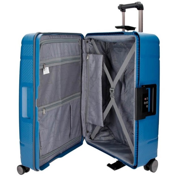 Mala/Trolley de Viagem Grande 75cm 4 Rodas Spinner Movom NEWPORT Azul | Ref. 186.5629462C Mala/Trolley de Viagem Grande 75cm 4 Rodas Spinner Movom NEWPORT Azul | Ref. 186.5629462C