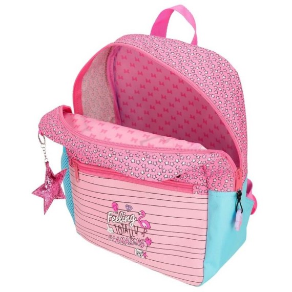 Mochila Pré-Escolar 32 cm Adaptável Minnie PINK VIBES | Ref. 186.25122B1