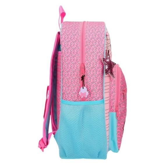 Mochila Escolar 38cm Adaptável Minnie PINK VIBES Rosa | Ref. 186.25123B1