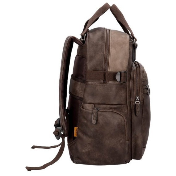 Mochila Pepe Jeans para Portátil 15.6'' MILLER Castanho | Ref. 186.7792662
