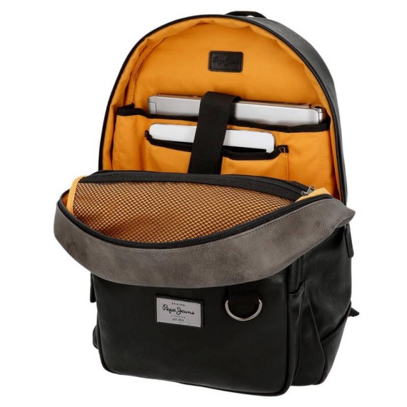 Mochila Pepe Jeans para Portátil 15.6'' MILLER Preto | Ref. 186.7792361