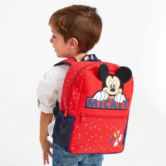 Mochila Pré-Escolar 32cm Adaptável HAPPY MICKEY | Ref. 186.25322B1