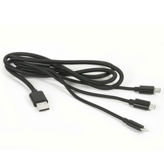 Roncato Acessório Cabo Universal USB 3 em 1 Preto | Ref. 9940916500 Roncato Acessório Cabo Universal USB 3 em 1 Preto | Ref. 9940916500