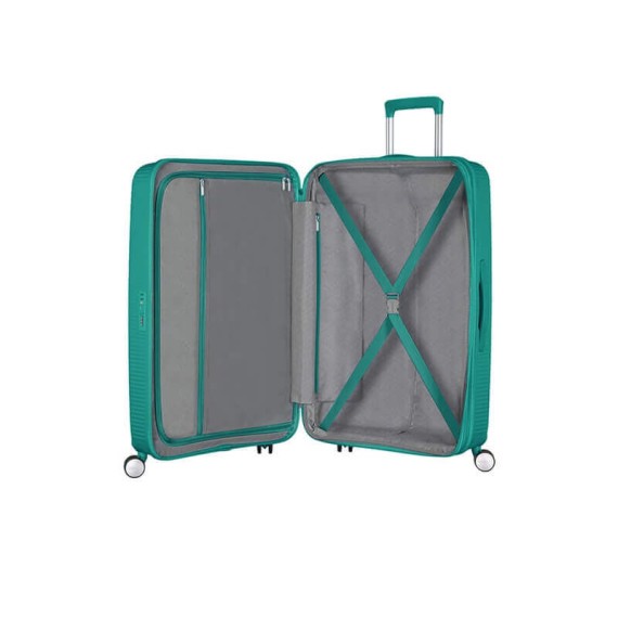 American Tourister Mala/Trolley de Viagem Grande 77cm 4 Rodas Spinner Expansível SOUNDBOX Forest Green | Ref. 9232G00324 American Tourister Mala/Trolley de Viagem Grande 77cm 4 Rodas Spinner Expansível SOUNDBOX Forest Green | Ref. 9232G00324