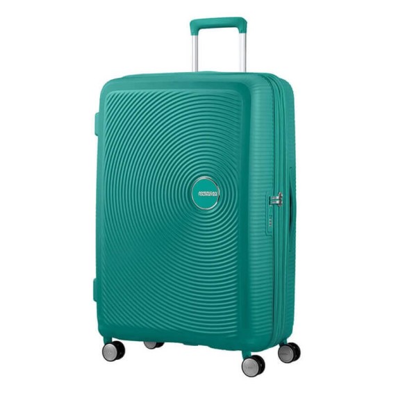American Tourister Mala/Trolley de Viagem Grande 77cm 4 Rodas Spinner Expansível SOUNDBOX Forest Green | Ref. 9232G00324