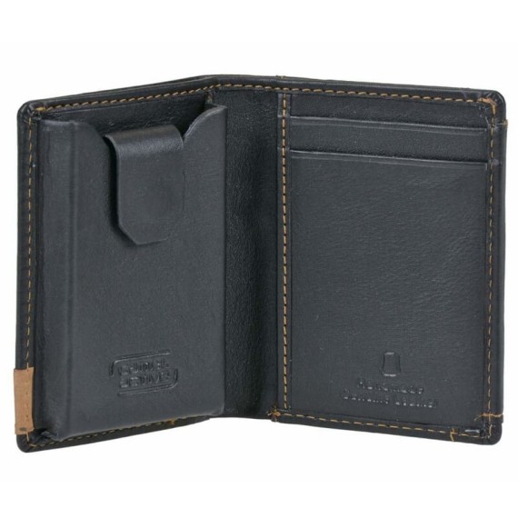 Camel Active Carteira Porta Cartões Vertical com Porta Moedas CALIFORNIA Preta | Ref. 9112870960